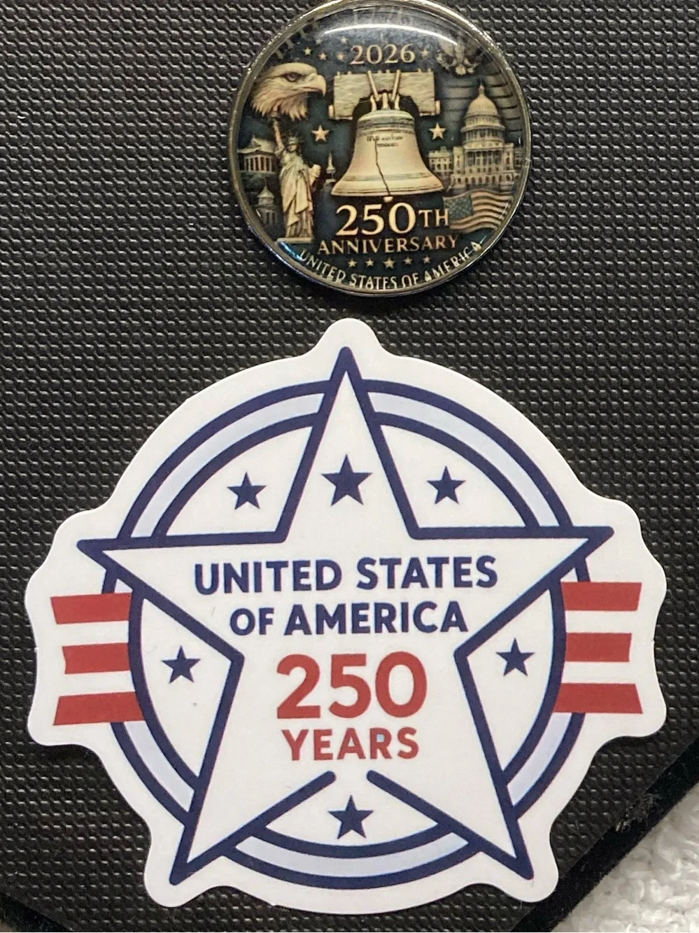 America 250 Anniversary Liberty Bell Keychain Gift Set Silver Tone New